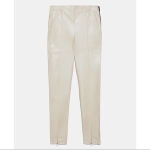 NWT Zara faux leather tights